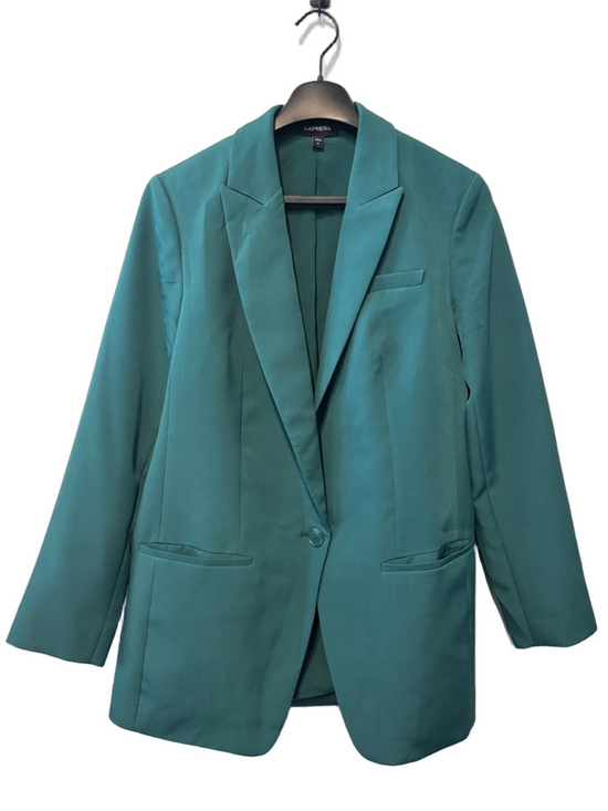 Express Jackets & Blazers - Express Emerald Single Button Boyfriend Blazer Size M